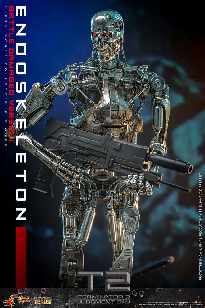 Terminator 2 Movie Masterpiece Die-cast Actionfigur 1/6 Endoskelett (Battle Damaged Version) 31 cm - Preorder - ETA: 25.11.2026