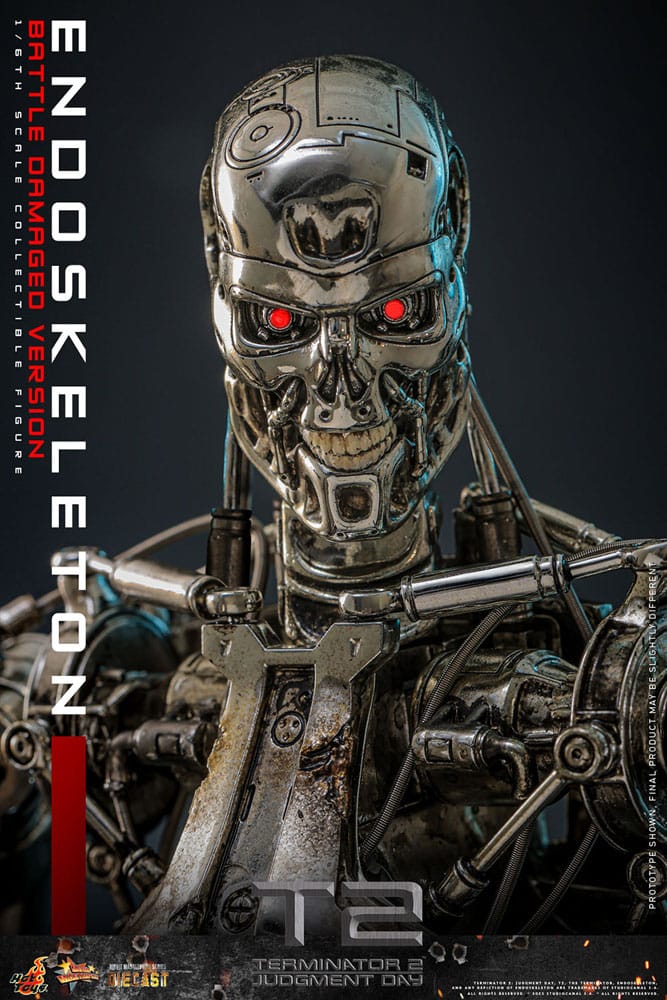 Terminator 2 Movie Masterpiece Die-cast Actionfigur 1/6 Endoskelett (Battle Damaged Version) 31 cm - Preorder - ETA: 25.11.2026