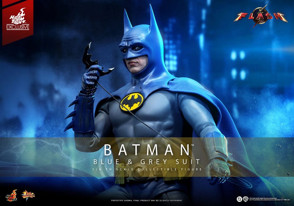 The Flash Movie Masterpiece Actionfigur 1/6 Batman (Blue & Grey Suit) Limited Edition Hot Toys Exclusive 30 cm - Versand: 7 Tage nach Bestellung