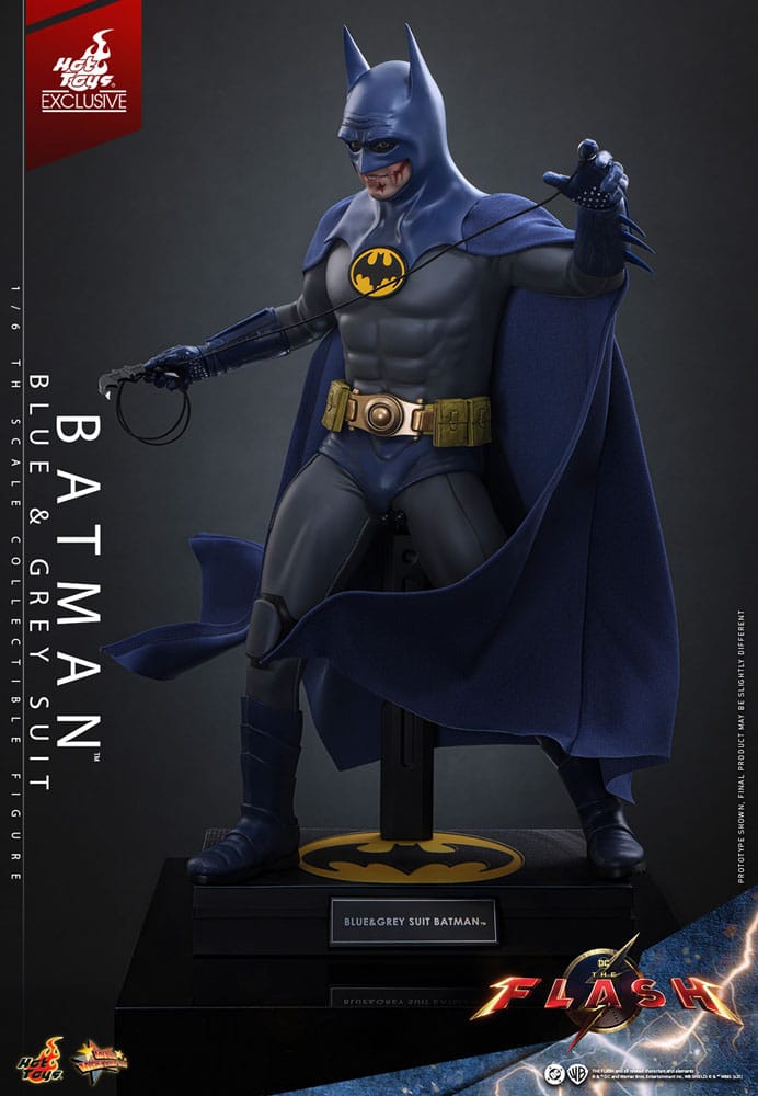The Flash Movie Masterpiece Actionfigur 1/6 Batman (Blue & Grey Suit) Limited Edition Hot Toys Exclusive 30 cm - Versand: 7 Tage nach Bestellung