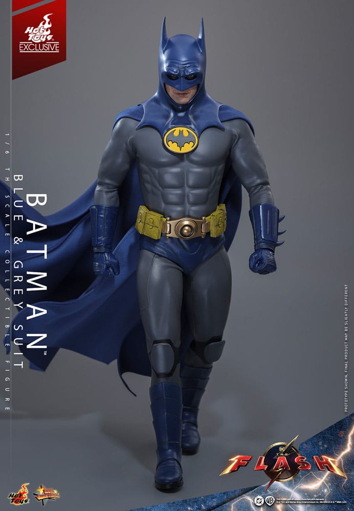 The Flash Movie Masterpiece Actionfigur 1/6 Batman (Blue & Grey Suit) Limited Edition Hot Toys Exclusive 30 cm - Versand: 7 Tage nach Bestellung