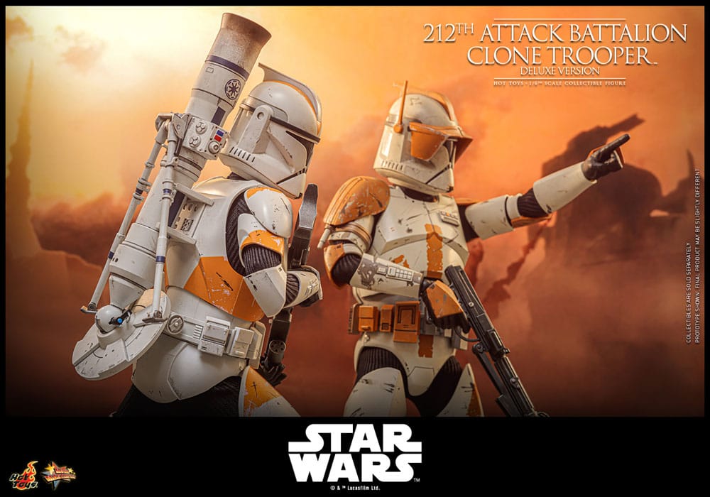 Star Wars: The Clone Wars Actionfigur 1/6 212th Attack Battalion Clone Trooper Deluxe Version 30 cm - Preorder - ETA: 25.02.2027