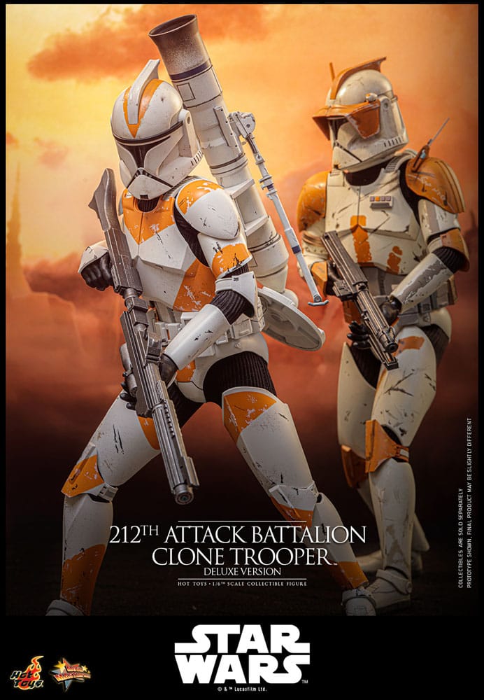 Star Wars: The Clone Wars Actionfigur 1/6 212th Attack Battalion Clone Trooper Deluxe Version 30 cm - Preorder - ETA: 25.02.2027