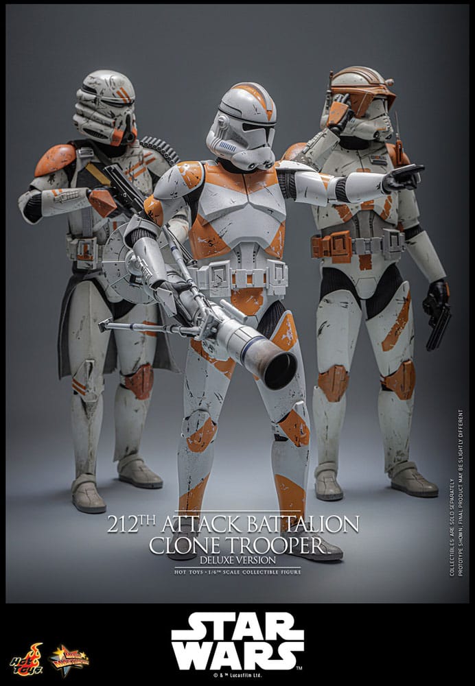 Star Wars: The Clone Wars Actionfigur 1/6 212th Attack Battalion Clone Trooper Deluxe Version 30 cm - Preorder - ETA: 25.02.2027