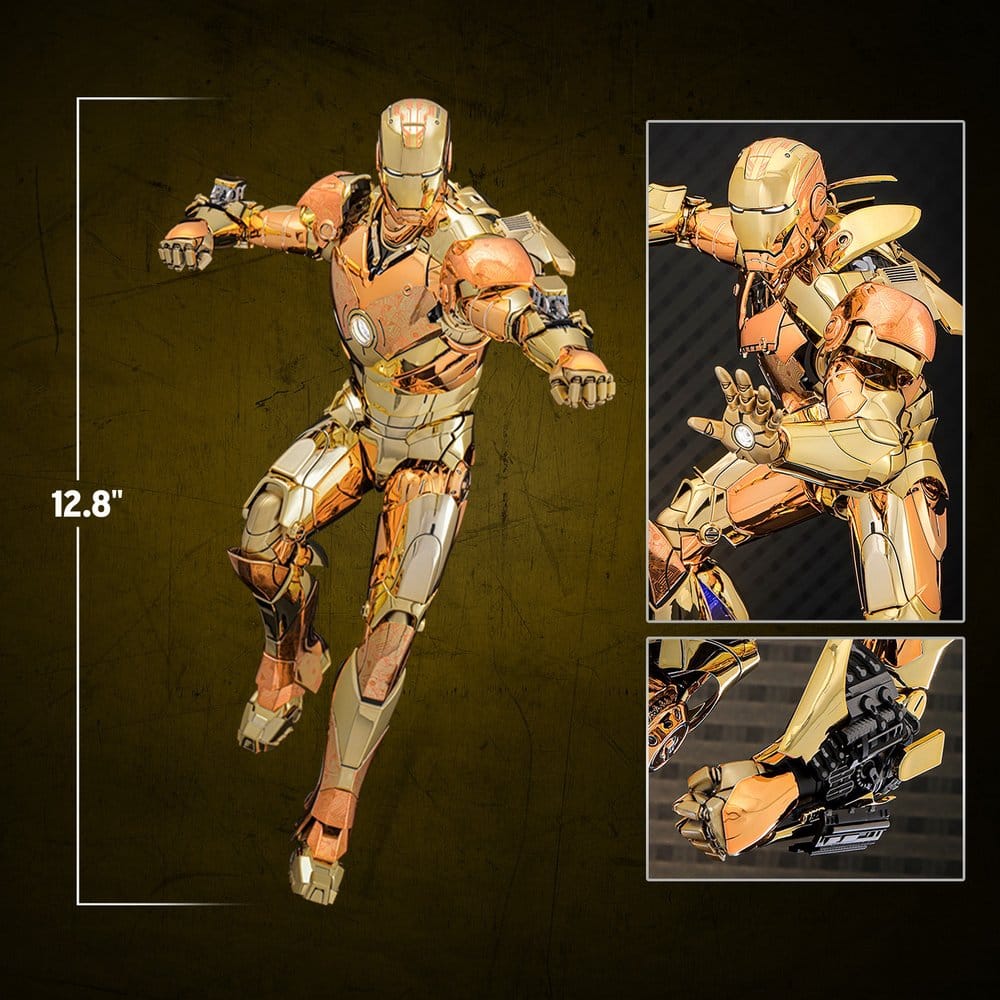 Iron Man Movie Masterpiece Diecast Actionfigur 1/6 Iron Man Mark III (Golden & Copper Gold Version) Hot Toys Exclusive 33 cm - Preorder - ETA: 22.11.2026