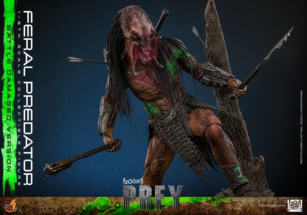 Prey Actionfigur 1/6 Feral Predator (Battle Damaged Version) 37 cm - Preorder - ETA: 25.02.2027