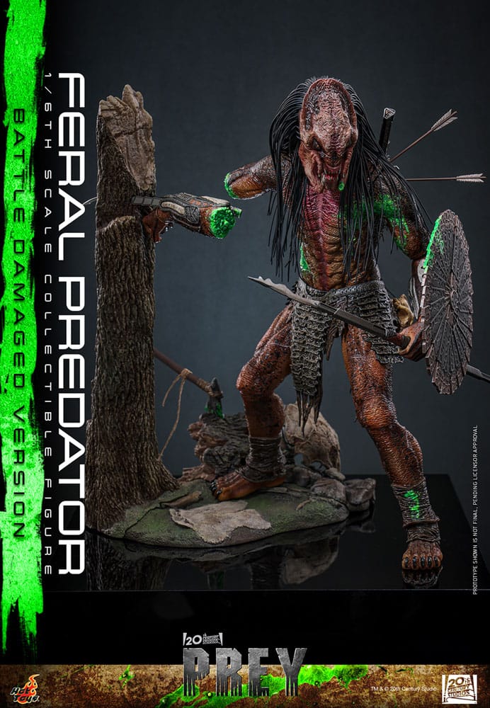 Prey Actionfigur 1/6 Feral Predator (Battle Damaged Version) 37 cm - Preorder - ETA: 25.02.2027