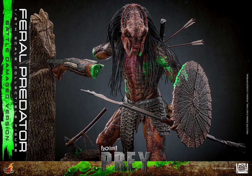 Prey Actionfigur 1/6 Feral Predator (Battle Damaged Version) 37 cm - Preorder - ETA: 25.02.2027