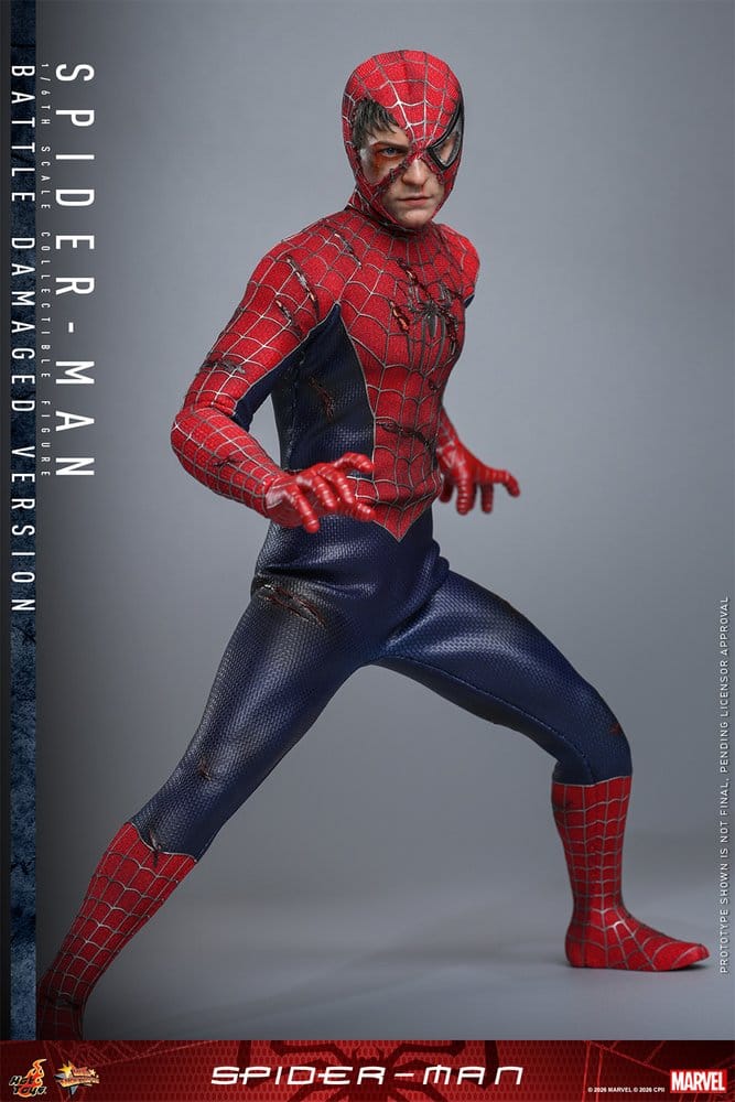Spider-Man Movie Masterpiece Actionfigur 1/6 Spider-Man (Battle Damaged Version) 30 cm - Preorder - ETA: 25.05.2027