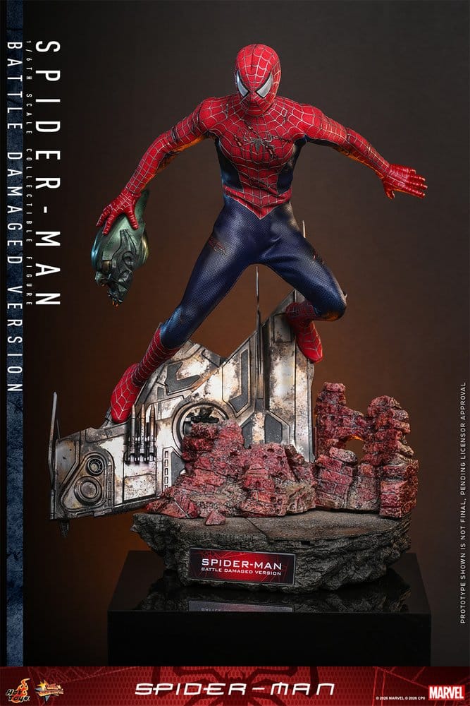 Spider-Man Movie Masterpiece Actionfigur 1/6 Spider-Man (Battle Damaged Version) 30 cm - Preorder - ETA: 25.05.2027