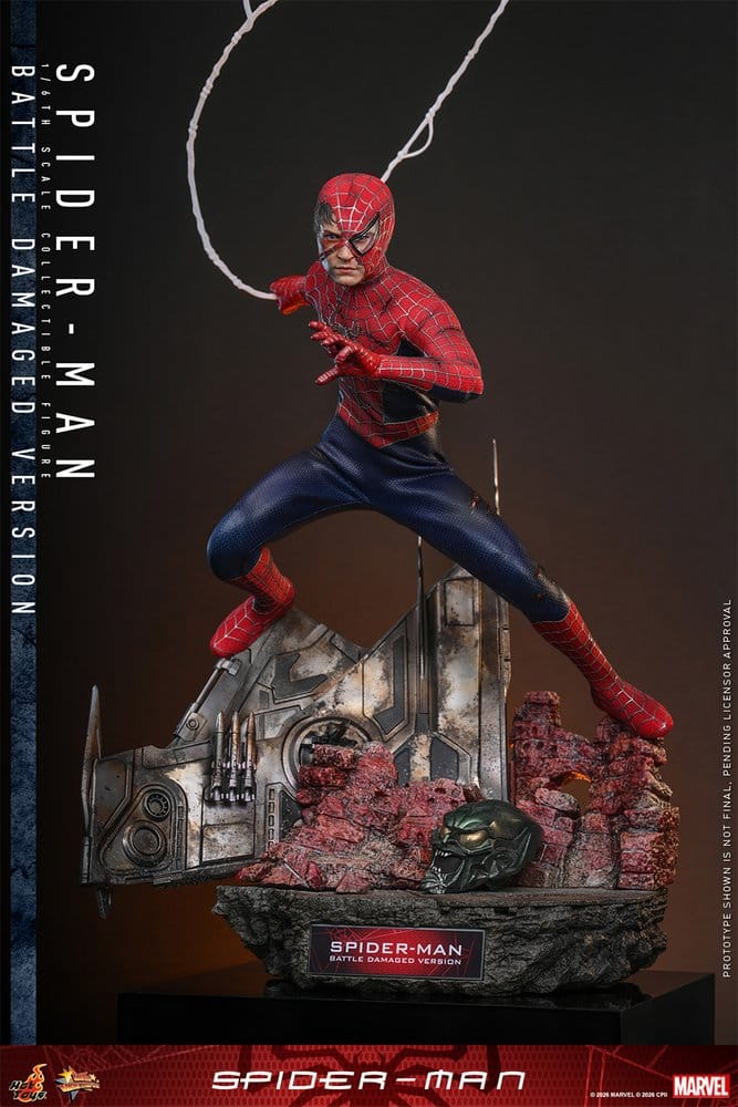 Spider-Man Movie Masterpiece Actionfigur 1/6 Spider-Man (Battle Damaged Version) 30 cm - Preorder - ETA: 25.05.2027