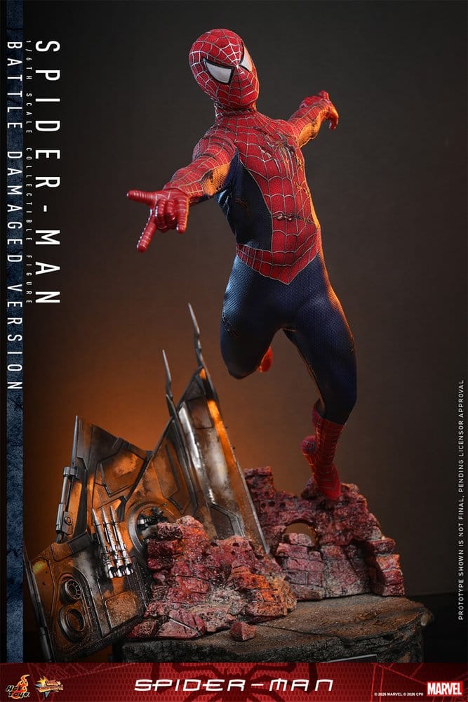Spider-Man Movie Masterpiece Actionfigur 1/6 Spider-Man (Battle Damaged Version) 30 cm - Preorder - ETA: 25.05.2027