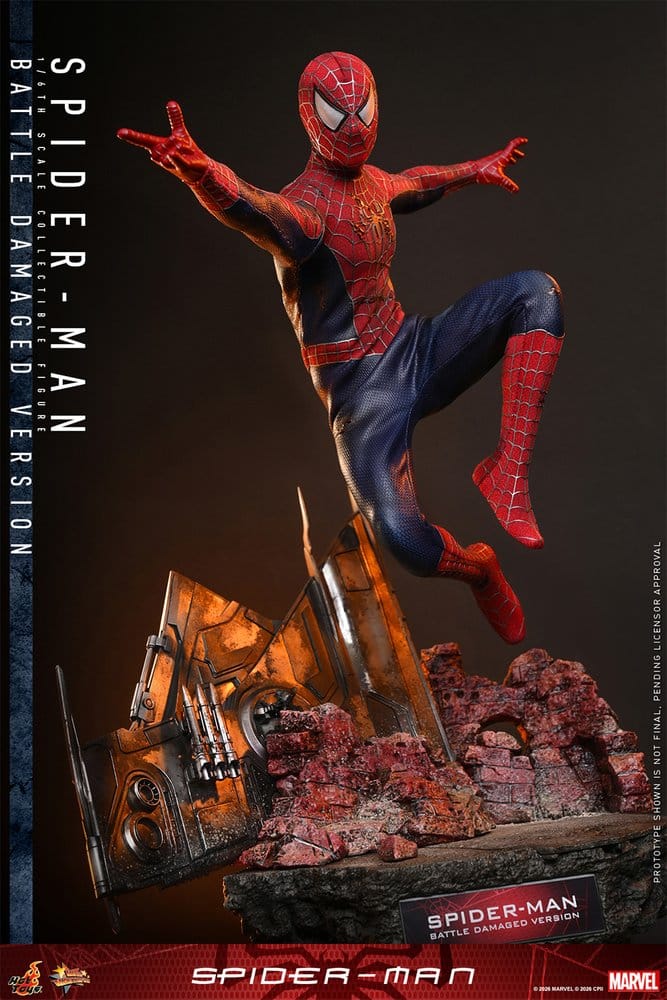 Spider-Man Movie Masterpiece Actionfigur 1/6 Spider-Man (Battle Damaged Version) 30 cm - Preorder - ETA: 25.05.2027