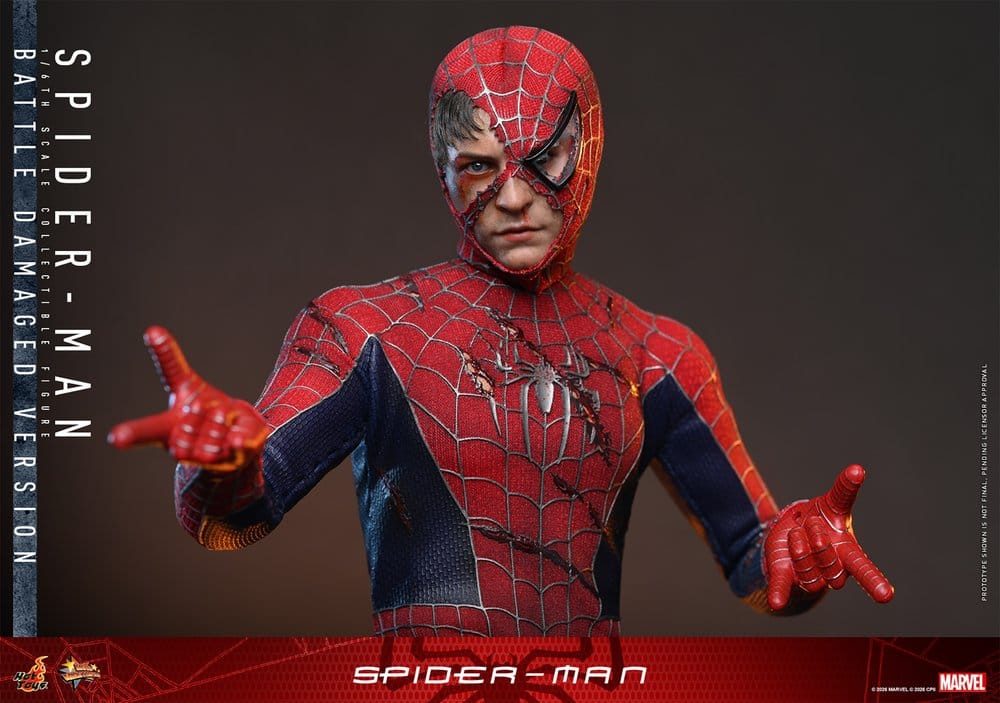 Spider-Man Movie Masterpiece Actionfigur 1/6 Spider-Man (Battle Damaged Version) 30 cm - Preorder - ETA: 25.05.2027