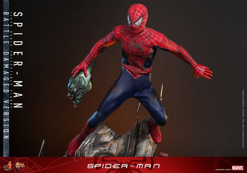 Spider-Man Movie Masterpiece Actionfigur 1/6 Spider-Man (Battle Damaged Version) 30 cm - Preorder - ETA: 25.05.2027