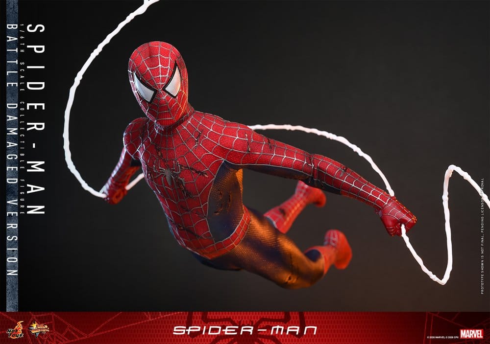 Spider-Man Movie Masterpiece Actionfigur 1/6 Spider-Man (Battle Damaged Version) 30 cm - Preorder - ETA: 25.05.2027