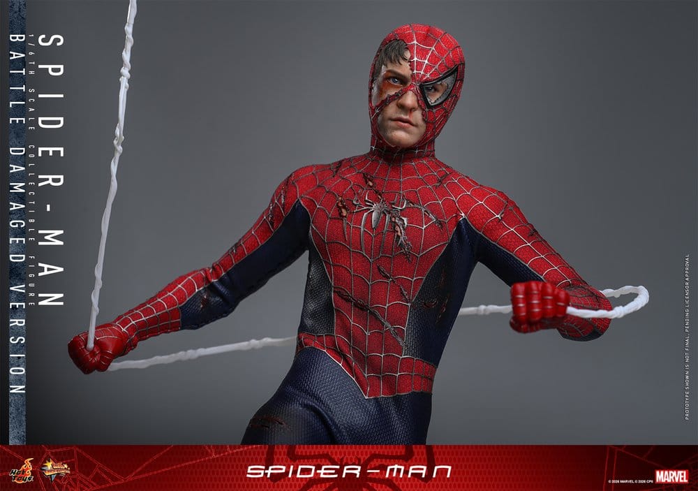 Spider-Man Movie Masterpiece Actionfigur 1/6 Spider-Man (Battle Damaged Version) 30 cm - Preorder - ETA: 25.05.2027