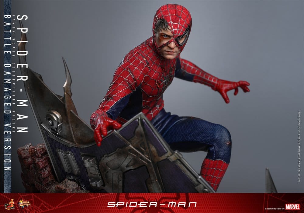 Spider-Man Movie Masterpiece Actionfigur 1/6 Spider-Man (Battle Damaged Version) 30 cm - Preorder - ETA: 25.05.2027