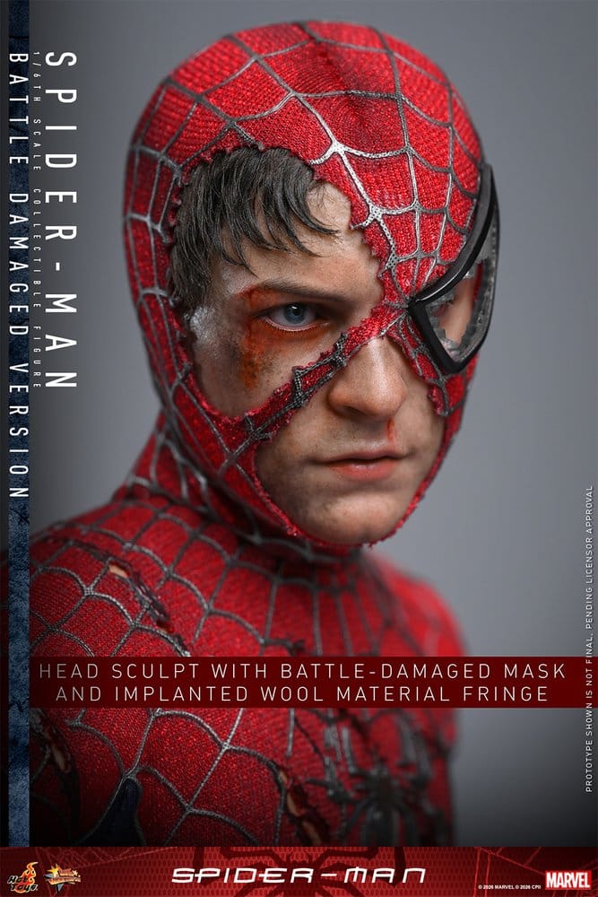 Spider-Man Movie Masterpiece Actionfigur 1/6 Spider-Man (Battle Damaged Version) 30 cm - Preorder - ETA: 25.05.2027