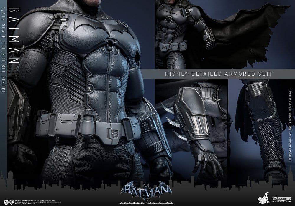 Batman Arkham Origins Videogame Masterpiece Actionfigur 1/6 Batman 33 cm - Preorder - ETA: 25.05.2027