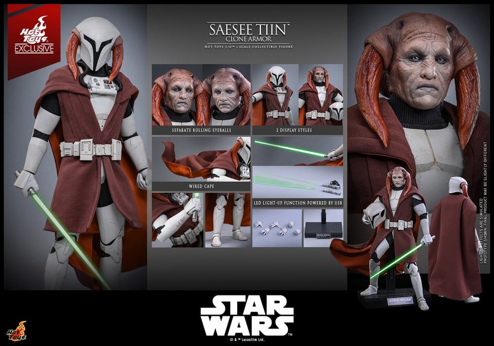 Star Wars: The Clone Wars Television Masterpiece Actionfigur 1/6 Saesee Tiin (Clone Armor) (Hot Toys Exclusive) 32 cm - Preorder - ETA: 24.11.2026