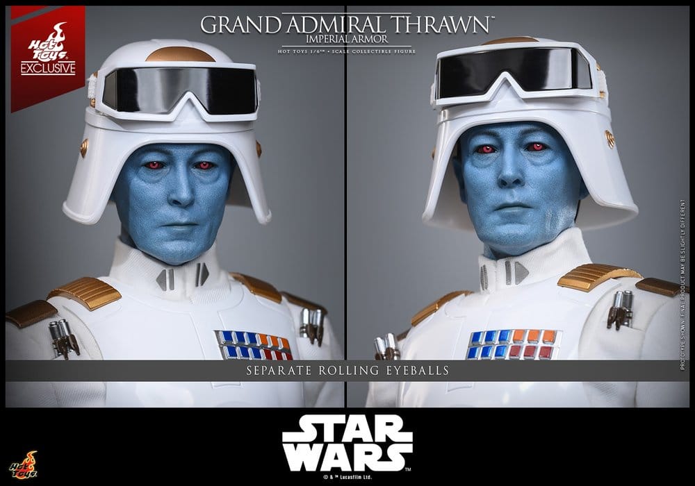 Star Wars: Rebels Television Masterpiece Actionfigur 1/6 Grand Admiral Thrawn (Imperial Armor) Hot Toys Exclusive 32 cm - Preorder - ETA: 25.02.2027