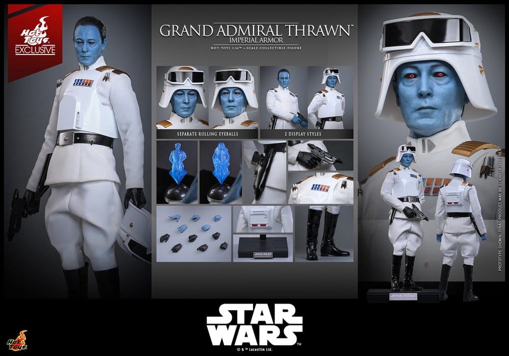 Star Wars: Rebels Television Masterpiece Actionfigur 1/6 Grand Admiral Thrawn (Imperial Armor) Hot Toys Exclusive 32 cm - Preorder - ETA: 25.02.2027