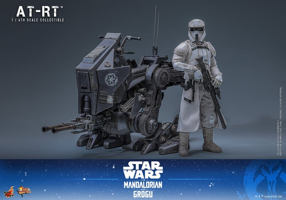 Star Wars: The Mandalorian & Grogu Movie Masterpiece Actionfiguren Set 1/6 Imperial Remnant AT-RT Driver & AT-RT 60 cm - Preorder - ETA: 25.02.2027