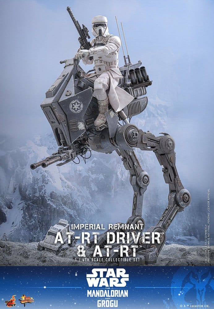Star Wars: The Mandalorian & Grogu Movie Masterpiece Actionfiguren Set 1/6 Imperial Remnant AT-RT Driver & AT-RT 60 cm - Preorder - ETA: 25.02.2027