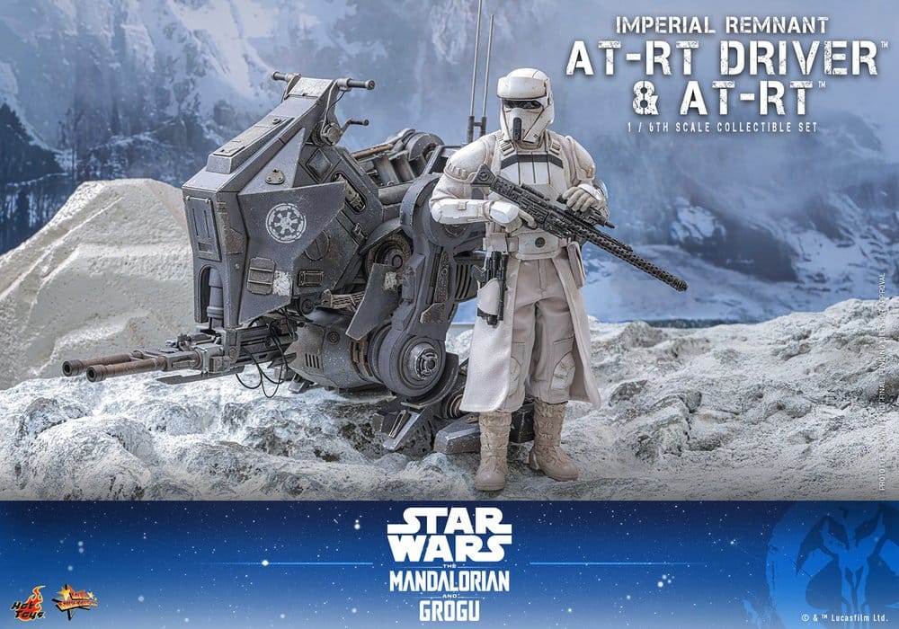Star Wars: The Mandalorian & Grogu Movie Masterpiece Actionfiguren Set 1/6 Imperial Remnant AT-RT Driver & AT-RT 60 cm - Preorder - ETA: 25.02.2027