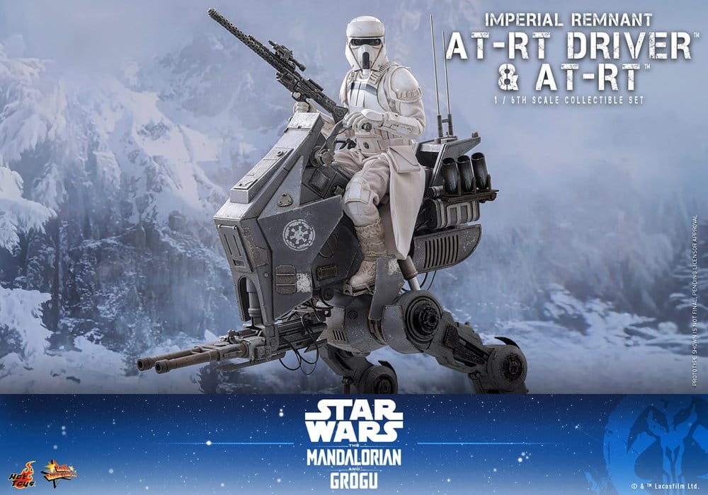 Star Wars: The Mandalorian & Grogu Movie Masterpiece Actionfiguren Set 1/6 Imperial Remnant AT-RT Driver & AT-RT 60 cm - Preorder - ETA: 25.02.2027