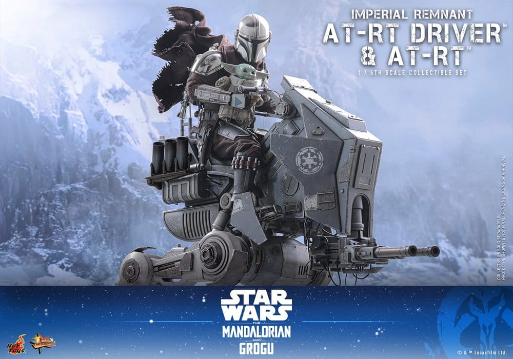 Star Wars: The Mandalorian & Grogu Movie Masterpiece Actionfiguren Set 1/6 Imperial Remnant AT-RT Driver & AT-RT 60 cm - Preorder - ETA: 25.02.2027
