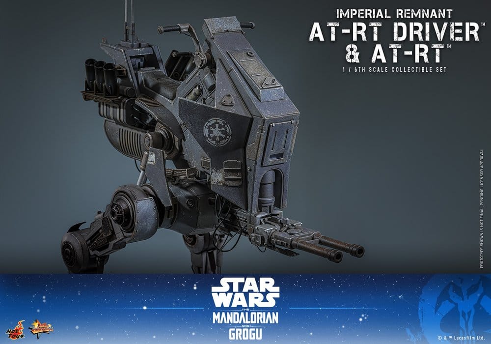 Star Wars: The Mandalorian & Grogu Movie Masterpiece Actionfiguren Set 1/6 Imperial Remnant AT-RT Driver & AT-RT 60 cm - Preorder - ETA: 25.02.2027