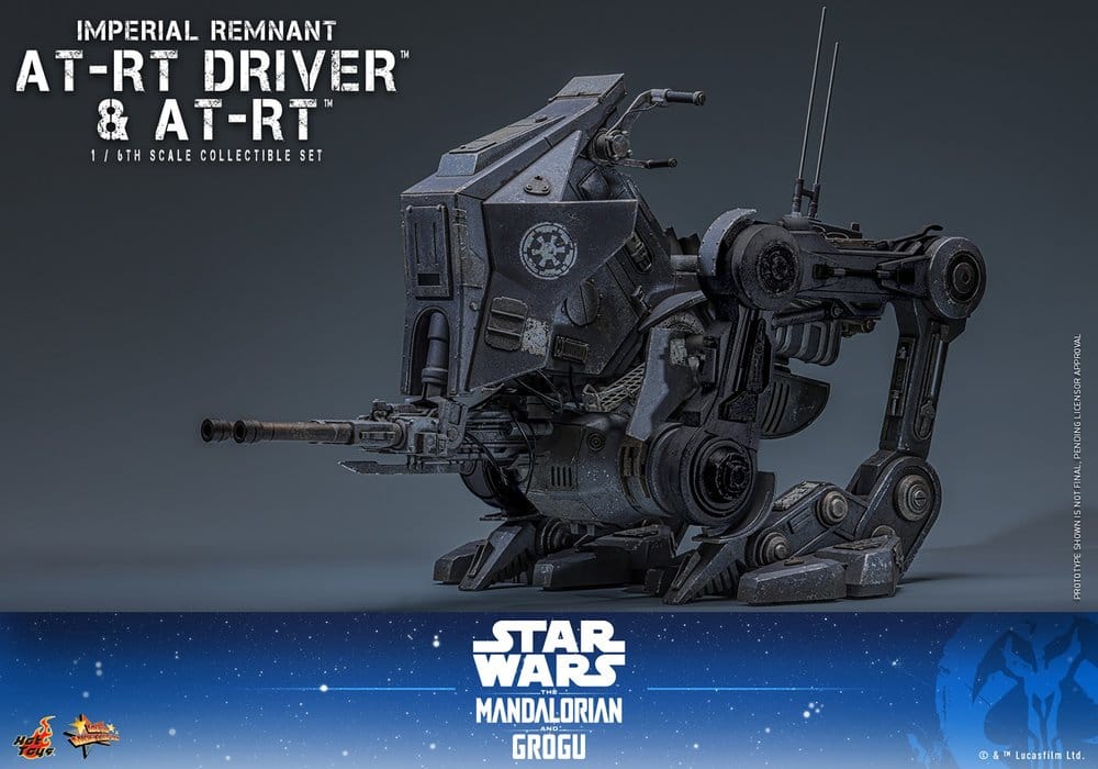 Star Wars: The Mandalorian & Grogu Movie Masterpiece Actionfiguren Set 1/6 Imperial Remnant AT-RT Driver & AT-RT 60 cm - Preorder - ETA: 25.02.2027