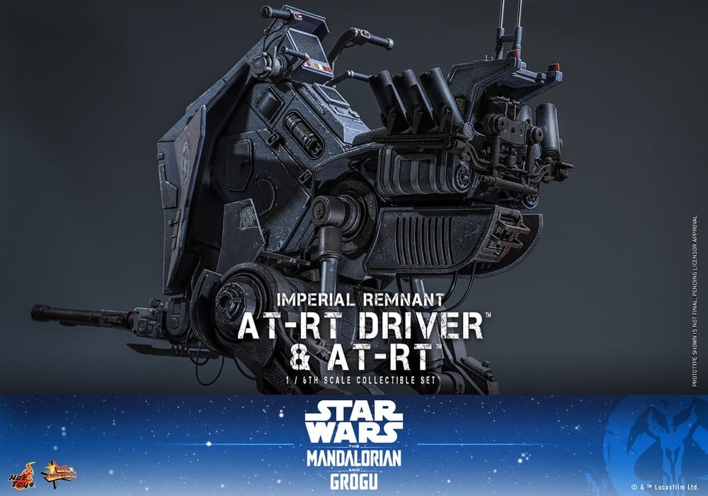 Star Wars: The Mandalorian & Grogu Movie Masterpiece Actionfiguren Set 1/6 Imperial Remnant AT-RT Driver & AT-RT 60 cm - Preorder - ETA: 25.02.2027