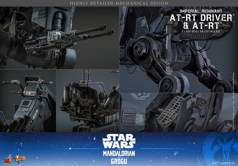Star Wars: The Mandalorian & Grogu Movie Masterpiece Actionfiguren Set 1/6 Imperial Remnant AT-RT Driver & AT-RT 60 cm - Preorder - ETA: 25.02.2027