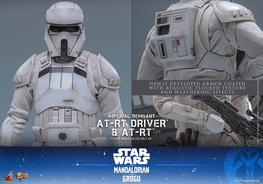 Star Wars: The Mandalorian & Grogu Movie Masterpiece Actionfiguren Set 1/6 Imperial Remnant AT-RT Driver & AT-RT 60 cm - Preorder - ETA: 25.02.2027