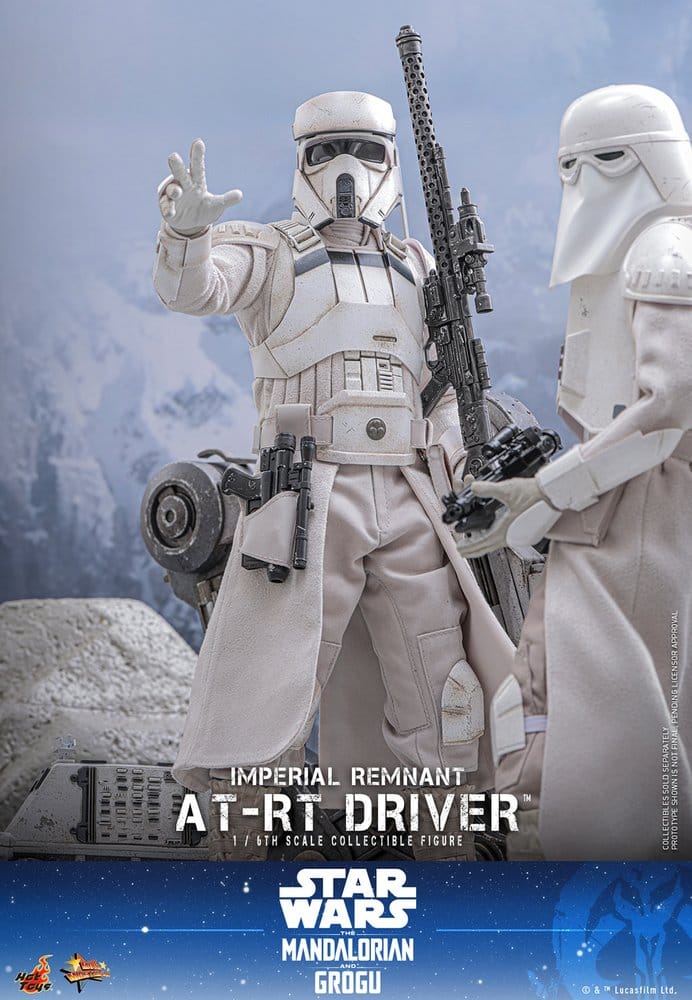 Star Wars: The Mandalorian & Grogu Movie Masterpiece Actionfiguren Set 1/6 Imperial Remnant AT-RT Driver & AT-RT 60 cm - Preorder - ETA: 25.02.2027