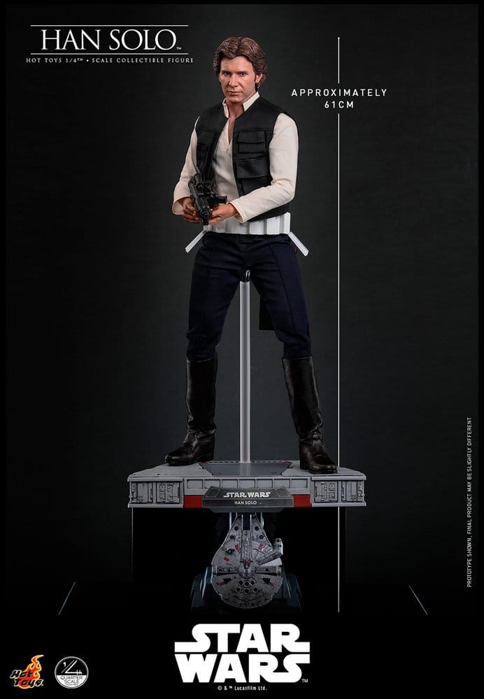Star Wars Episode IV Actionfigur 1/4 Han Solo 46  cm - Preorder - ETA: 25.06.2027
