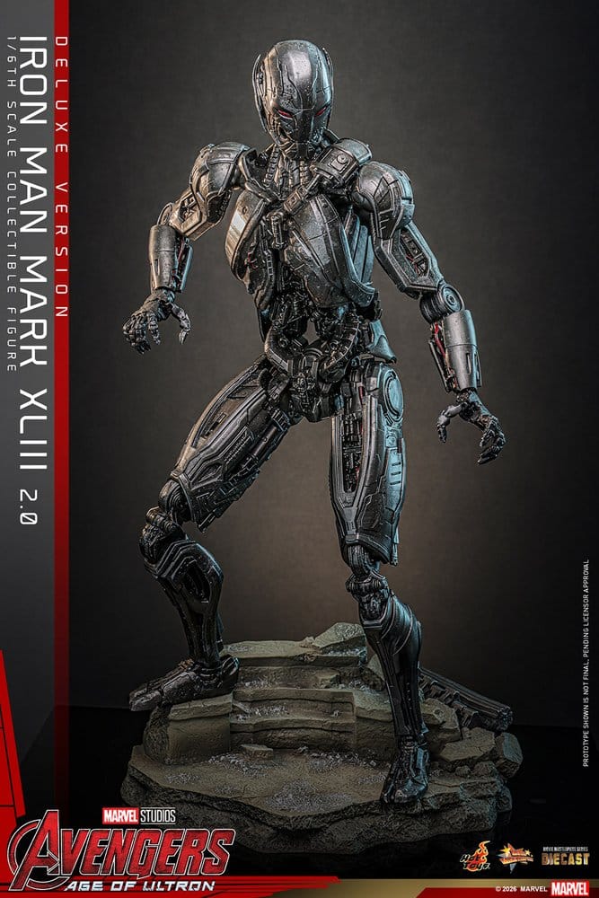 Avengers: Age of Ultron Movie Masterpiece Diecast Actionfigur 1/6 Iron Man Mark XLIII (2.0) (Deluxe Version) 32 cm - Preorder - ETA: 25.06.2027