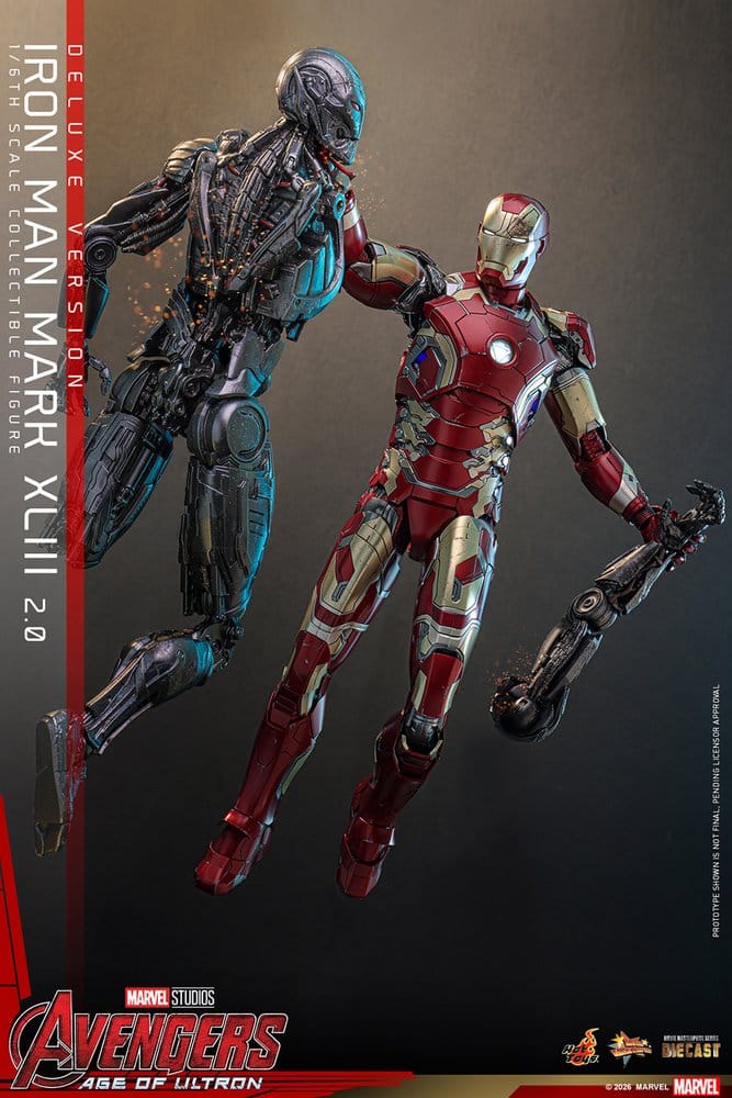 Avengers: Age of Ultron Movie Masterpiece Diecast Actionfigur 1/6 Iron Man Mark XLIII (2.0) (Deluxe Version) 32 cm - Preorder - ETA: 25.06.2027
