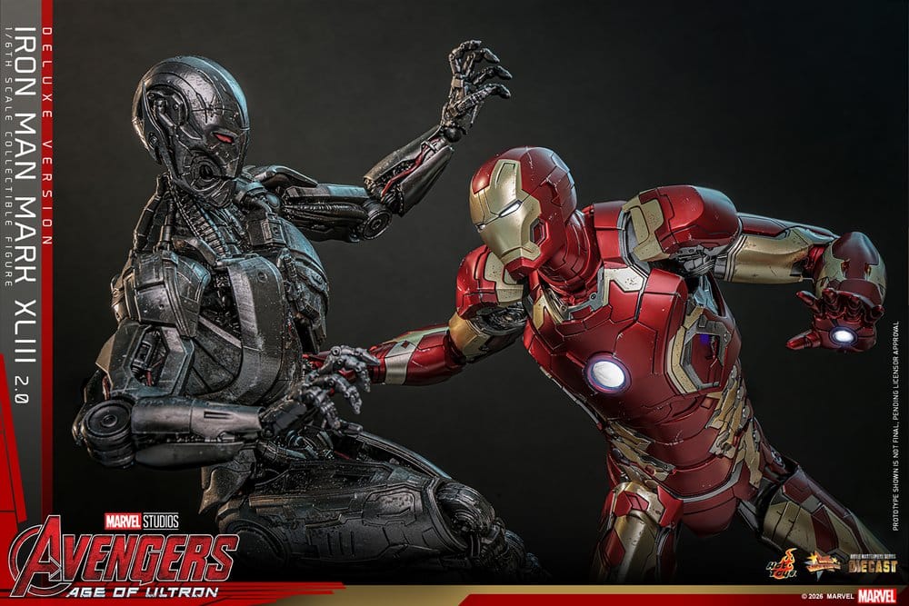 Avengers: Age of Ultron Movie Masterpiece Diecast Actionfigur 1/6 Iron Man Mark XLIII (2.0) (Deluxe Version) 32 cm - Preorder - ETA: 25.06.2027