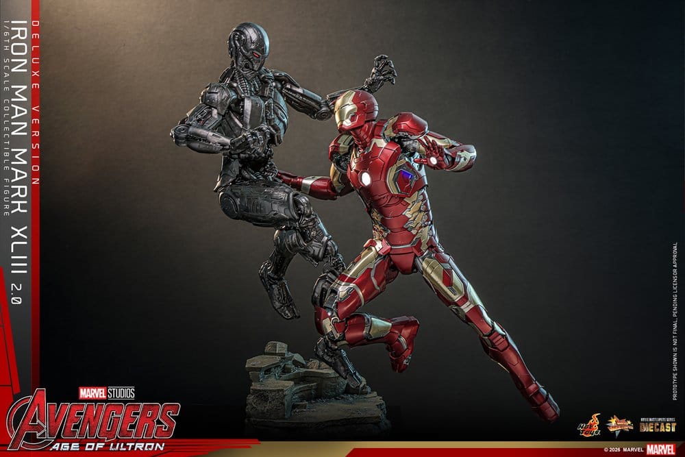 Avengers: Age of Ultron Movie Masterpiece Diecast Actionfigur 1/6 Iron Man Mark XLIII (2.0) (Deluxe Version) 32 cm - Preorder - ETA: 25.06.2027