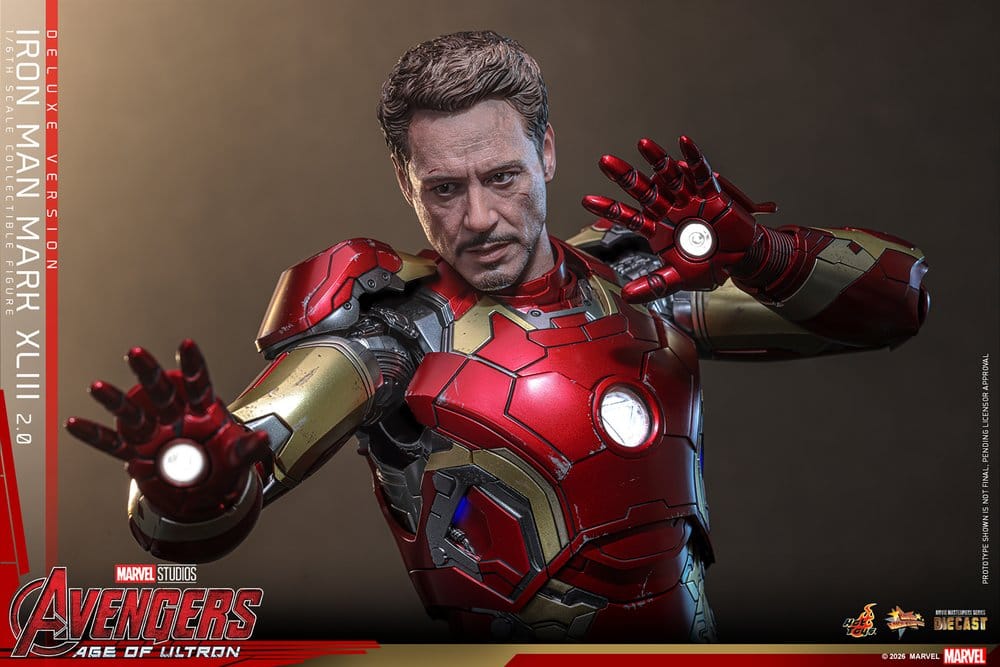 Avengers: Age of Ultron Movie Masterpiece Diecast Actionfigur 1/6 Iron Man Mark XLIII (2.0) (Deluxe Version) 32 cm - Preorder - ETA: 25.06.2027