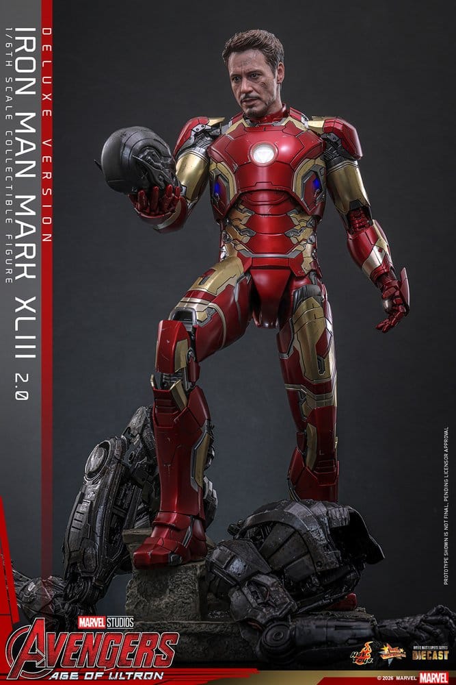Avengers: Age of Ultron Movie Masterpiece Diecast Actionfigur 1/6 Iron Man Mark XLIII (2.0) (Deluxe Version) 32 cm - Preorder - ETA: 25.06.2027