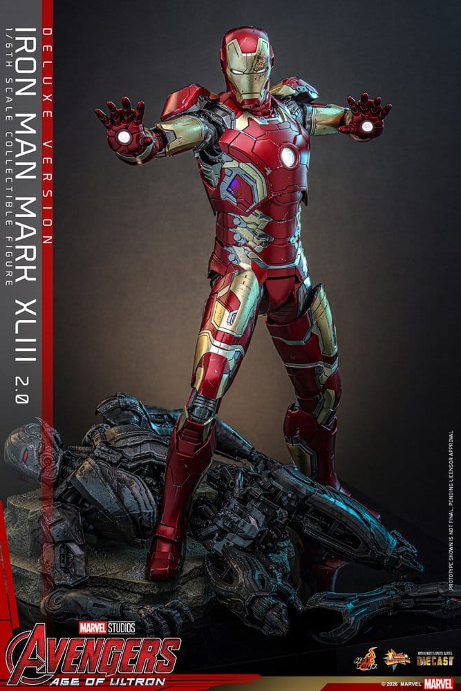 Avengers: Age of Ultron Movie Masterpiece Diecast Actionfigur 1/6 Iron Man Mark XLIII (2.0) (Deluxe Version) 32 cm - Preorder - ETA: 25.06.2027