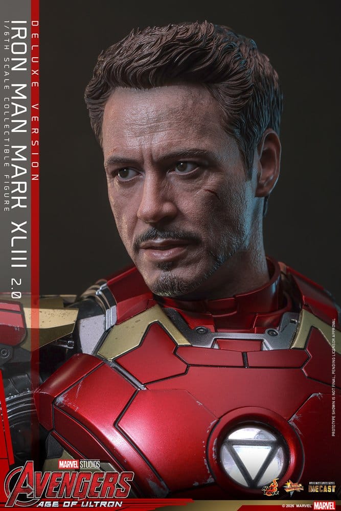Avengers: Age of Ultron Movie Masterpiece Diecast Actionfigur 1/6 Iron Man Mark XLIII (2.0) (Deluxe Version) 32 cm - Preorder - ETA: 25.06.2027