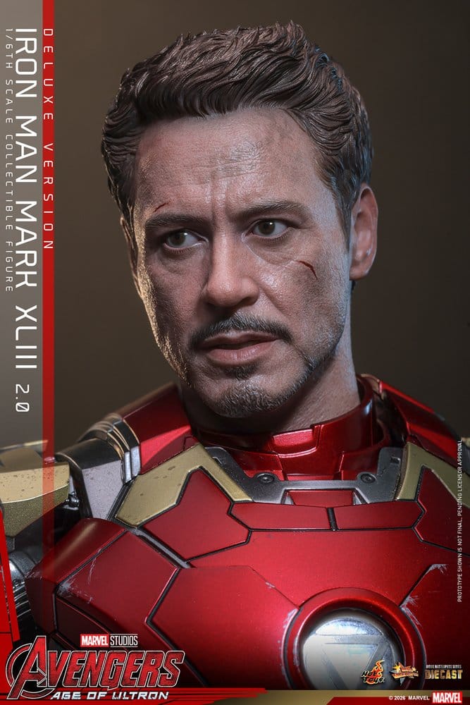 Avengers: Age of Ultron Movie Masterpiece Diecast Actionfigur 1/6 Iron Man Mark XLIII (2.0) (Deluxe Version) 32 cm - Preorder - ETA: 25.06.2027