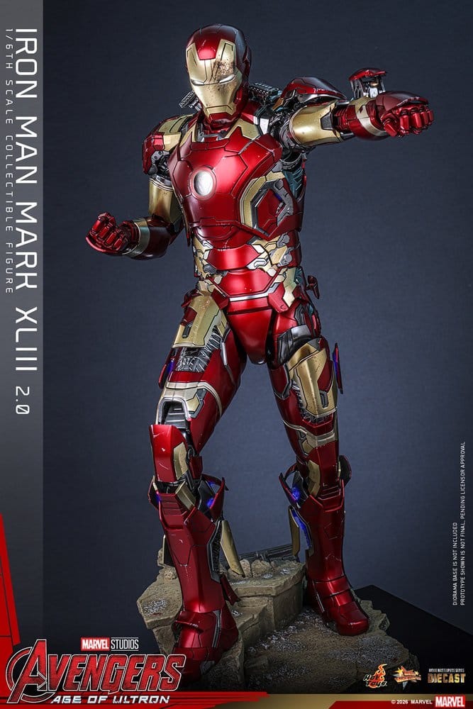 Avengers: Age of Ultron Movie Masterpiece Diecast Actionfigur 1/6 Iron Man Mark XLIII (2.0) 32 cm - Preorder - ETA: 25.06.2027