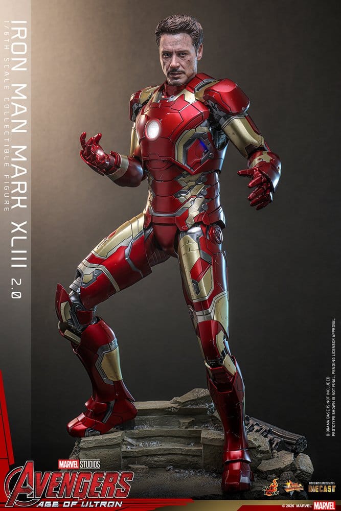 Avengers: Age of Ultron Movie Masterpiece Diecast Actionfigur 1/6 Iron Man Mark XLIII (2.0) 32 cm - Preorder - ETA: 25.06.2027